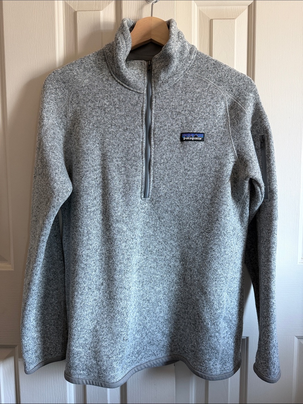 Patagonia Heather Gray Quarter-Zip Pullover